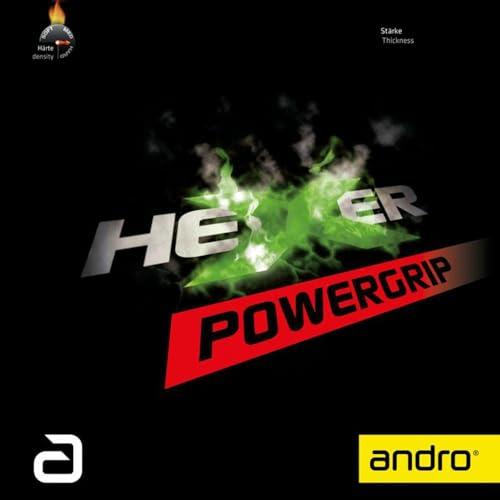 andro(アンドロ) 卓球 ラバー スピン系テンション ヘキサーパワーグリップ 裏ソフト ITTF(国際卓球連盟)公認 グリーン 2.1 110021097