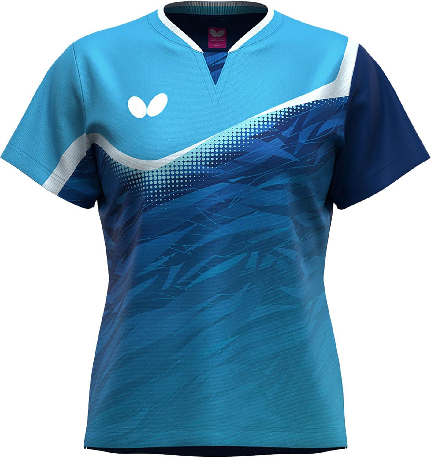 [バタフライ] ゲームウェア(卓球) ラウリ-・シャツ 174:スカイ M