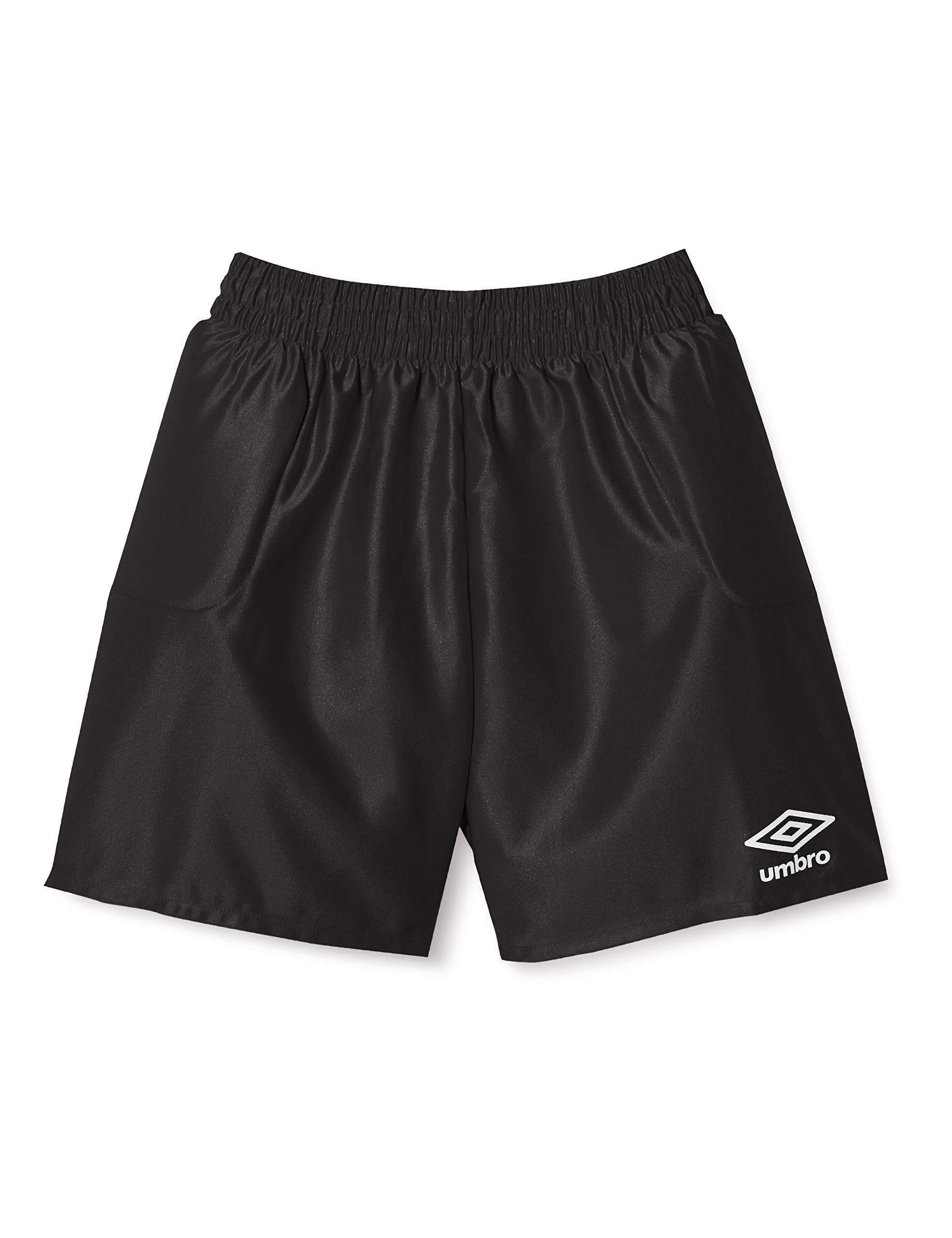 [アンブロ] ハーフパンツ ゴールキーパー用 【パッド取り外し可】 サッカー フットサル 吸汗速乾 ドライ キッズ ジュニア 男女兼用 BLK 160