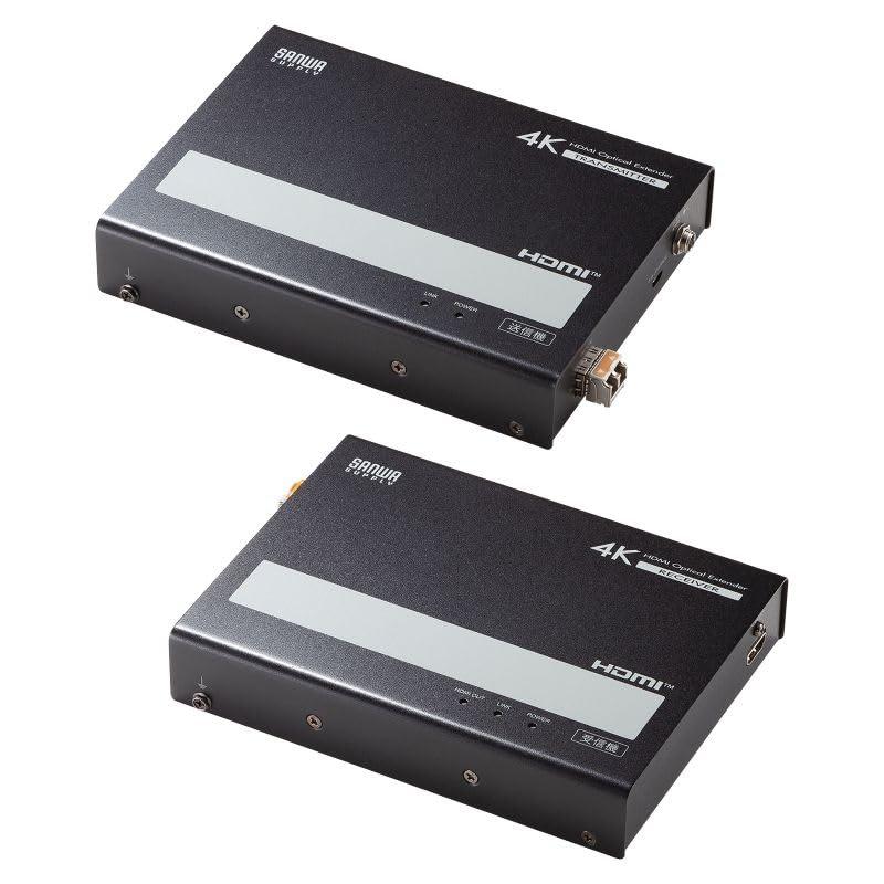 サンワサプライ 光ファイバHDMIエクステンダー 4K対応・300m延長 ブラック VGA-EXHDFB｜ポッチ