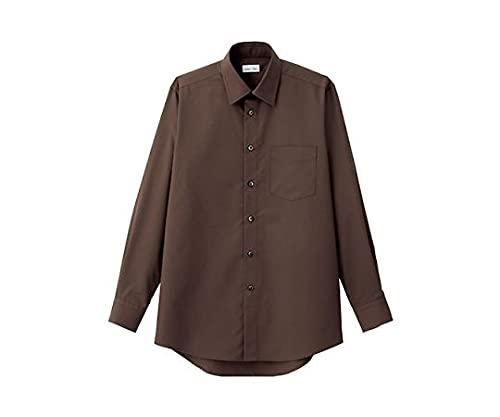 メンズレギュラーカラーナガソデシャツ カラー:5(ブラウン) サイズ:L