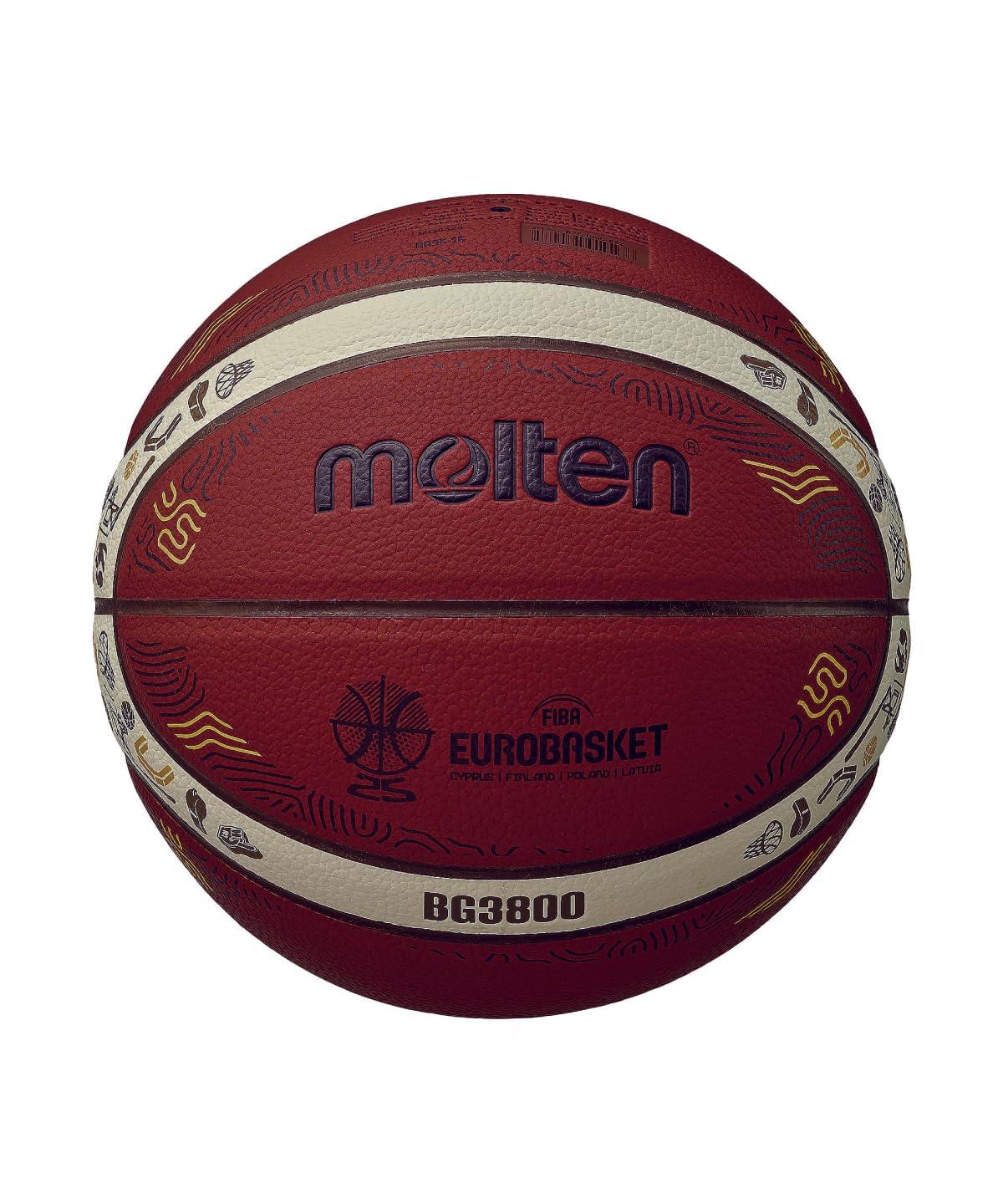 モルテン(molten) バスケットボール バスケ Eurobasket 2025モデル 合皮 人工皮革 5号球 B5G3800-E5Z