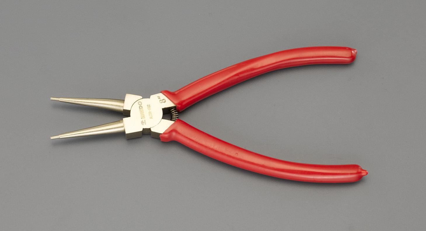 エスコ 200粍 スナップリングプライヤー(ノンスパーキング) EA643GD-1