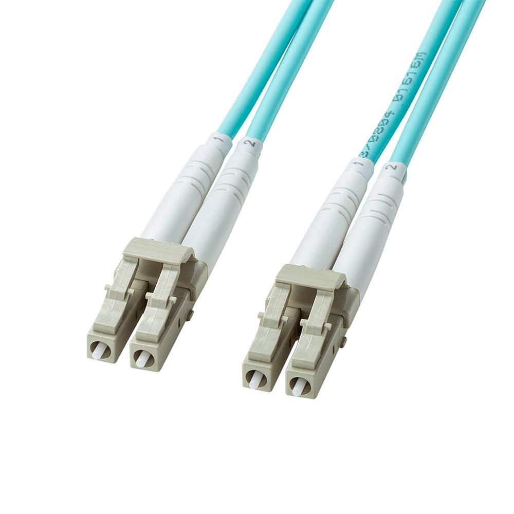 サンワサプライ 補強メガネ型光ファイバケーブル マルチOM3・LC×2-LC×2・3m HKB-HOM3LCLC-03