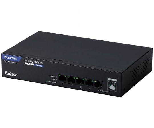 エレコム 座標軸2 Giga相応う PoE アンマネージスイッチ 5界面 EHB-UG2D05-PL 1台