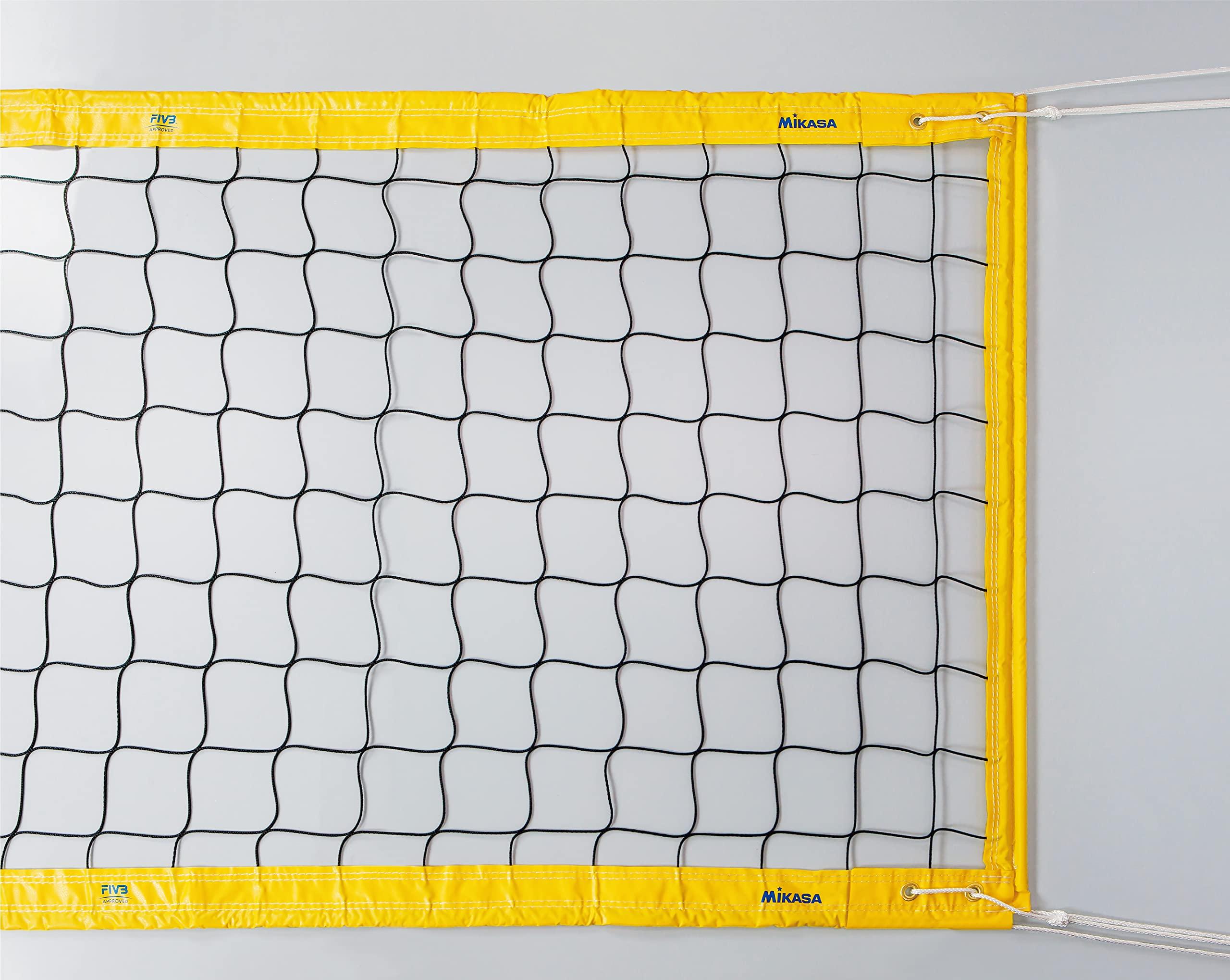 ミカサ(MIKASA) FIVB公認 ビーチバレーボール用ネット (ネットケース付き) AC-NT300H イエロー