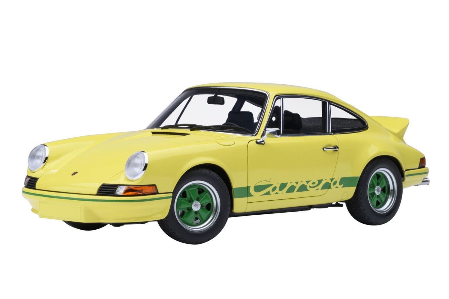 オートアート (AUTOart) 1/18 ポルシェ 911 カレラ 2.7 RS (ライトイエロー/グリーン・ストライプ) 完成品 78033