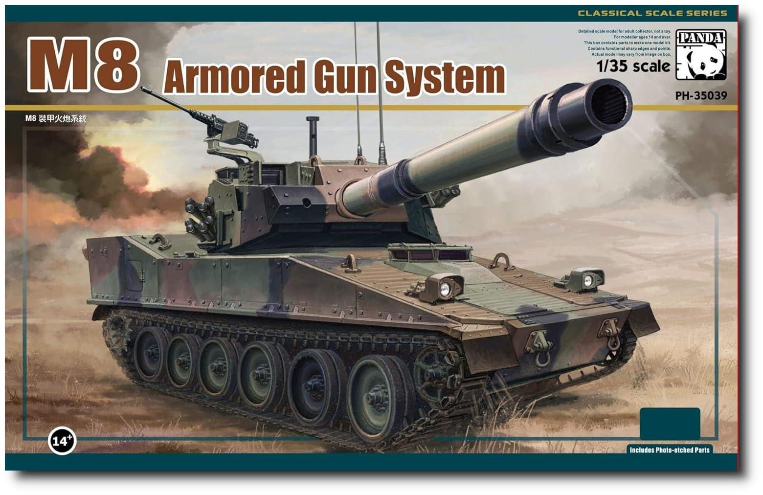 パンダーホビー(Panda Hobby) 1/35 M8 AGS 装甲砲システム プラモデル PH35039 (戦車) 6,014円