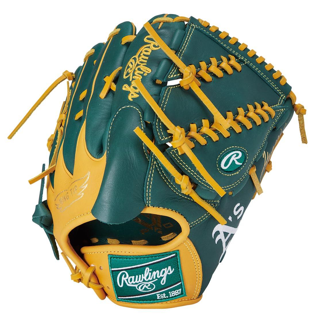 Rawlings(ローリングス)野球用 グラブ グローブ 軟式 大人用 HYPER TECH MLB TEAM GR5HTMA15W アスレチックス [投手用] サイズ 11.75 ※右投げ用(左手着用)