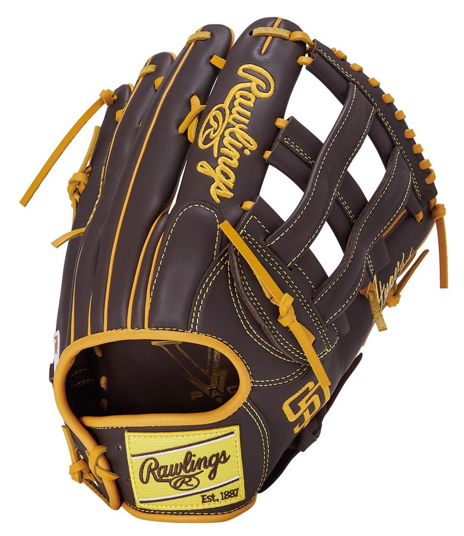 Rawlings(ローリングス)野球用 グラブ グローブ 軟式 大人用 HYPER TECH MLB TEAM GR5HTMY719 パドレス [外野手用] サイズ 12.75 ※右投げ用(左手着用)