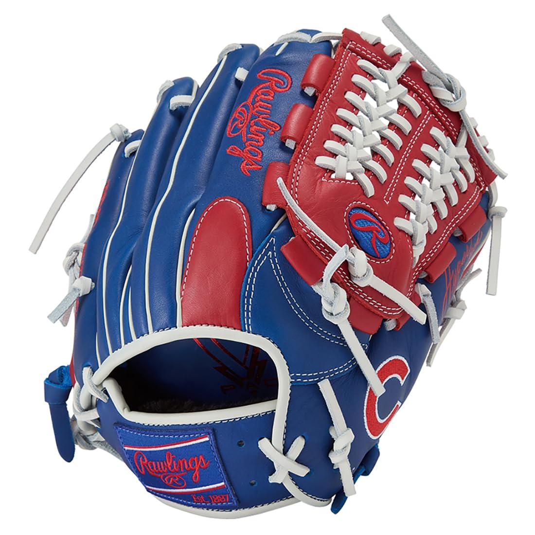 Rawlings(ローリングス)ベイスボール用 グローヴ 地球儀 軟式 成年者用 HYPER TECH MLB TEAM GR5HTMCK4MG カブス [オールラウンド用] 大きさ 11.5 ※右投げ用(押し手着付ける)