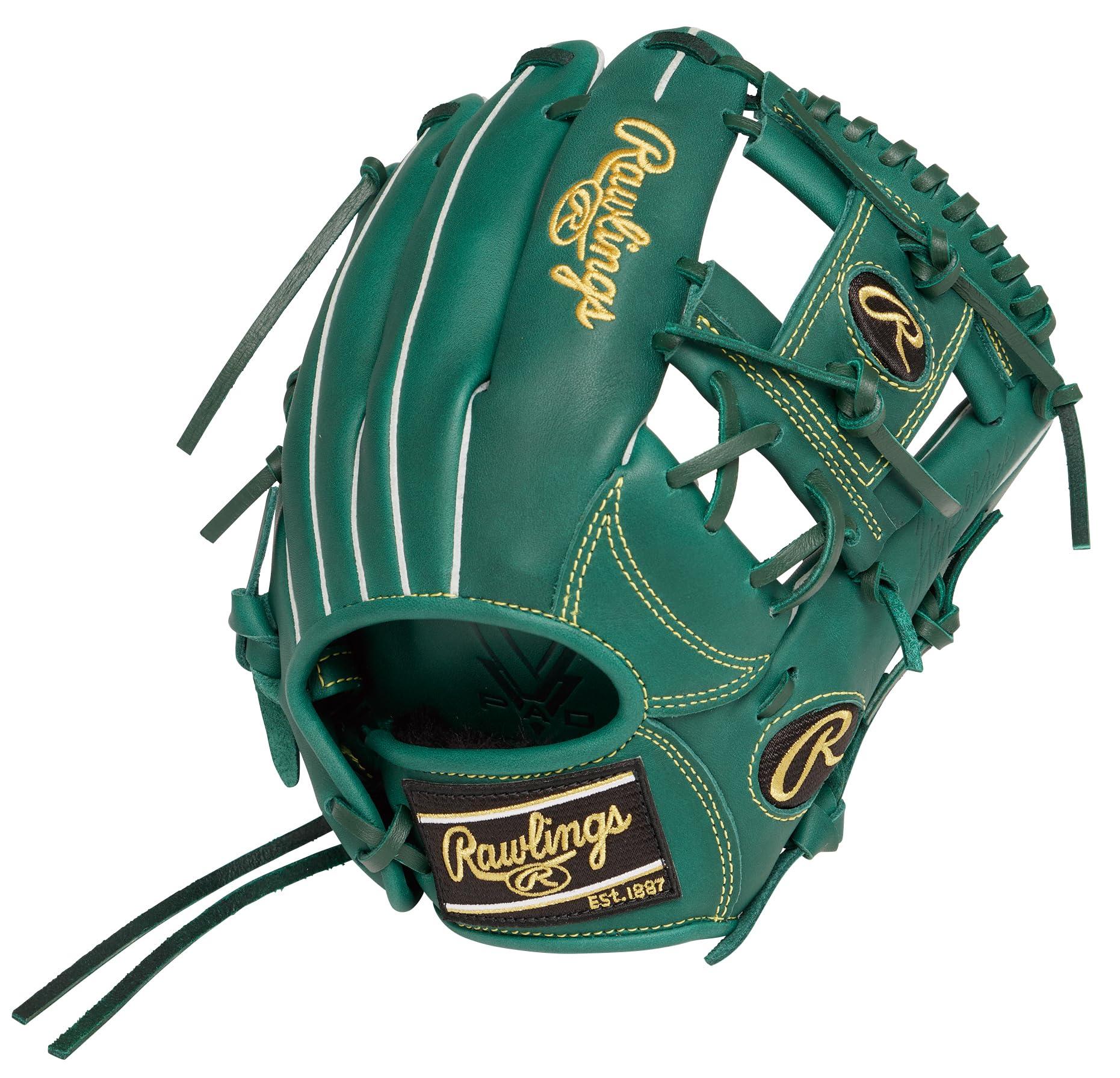 Rawlings(ローリングス)野球用 グラブ グローブ 軟式 JR. 子供 ジュニア HYPER TECH R9 SERIES GJ5R9G9M ダークグリーン [オールラウンド用] サイズ M ※右投げ用(左手着用)