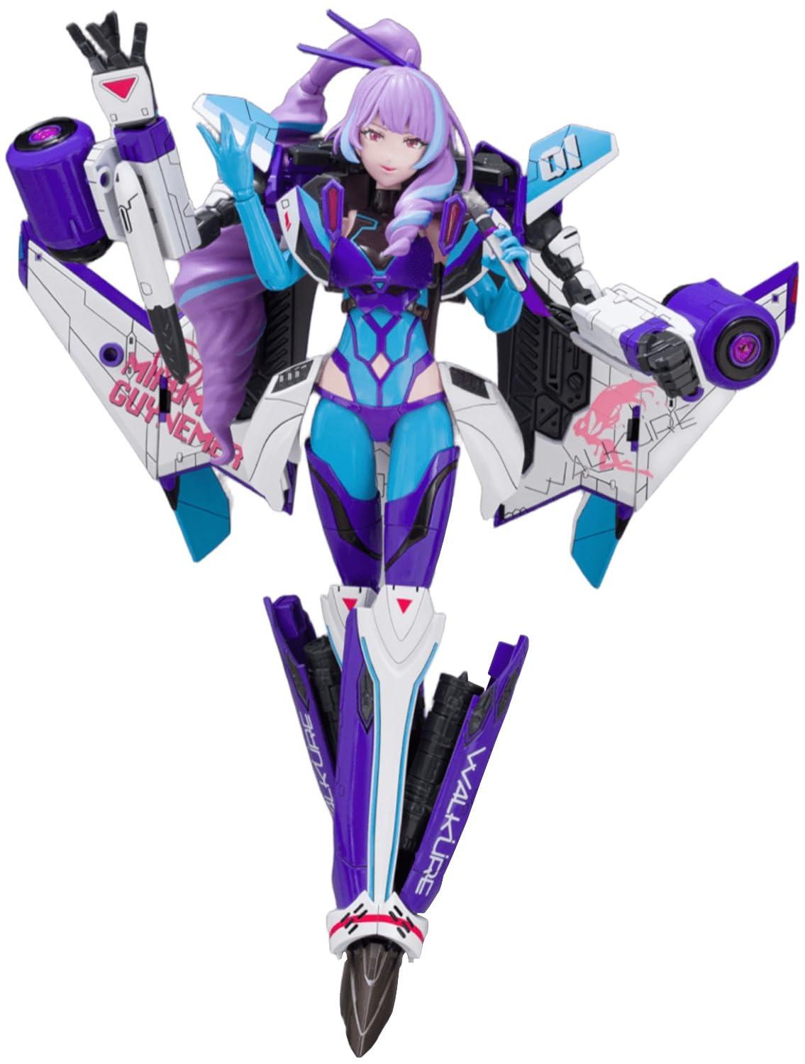 青島文化教材社(AOSHIMA) VFG マクロスデルタ VF-31J ジークフリード 美雲・ギンヌメール 全高約150mm 色分け済みプラモデル MC-17 (飛行機)