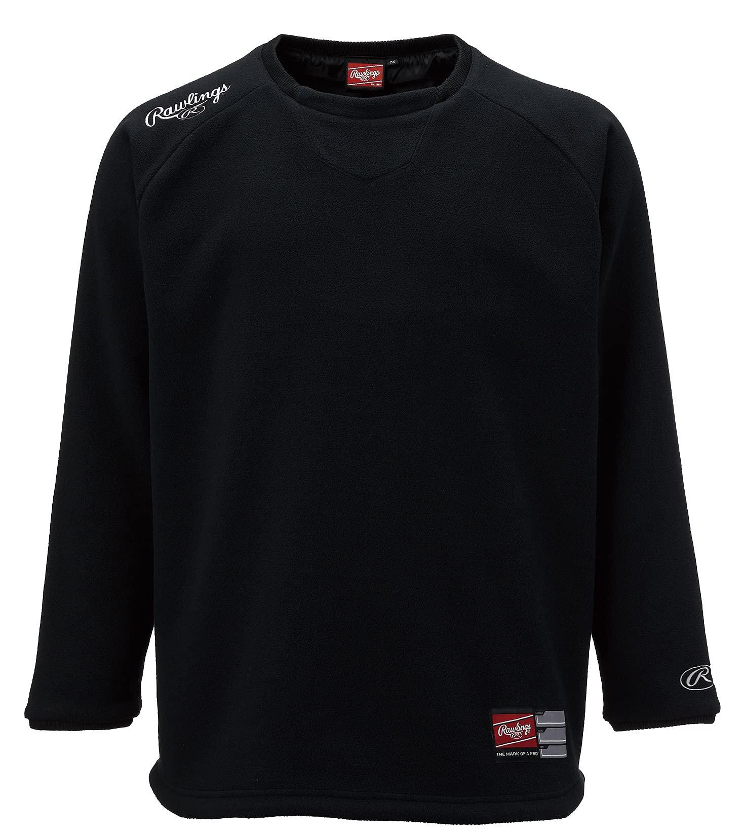 Rawlings(ローリングス)野球用 大人用 ハイパーWB長袖 フリースシャツ(裏付) AOS11F10 ブラック サイズ M