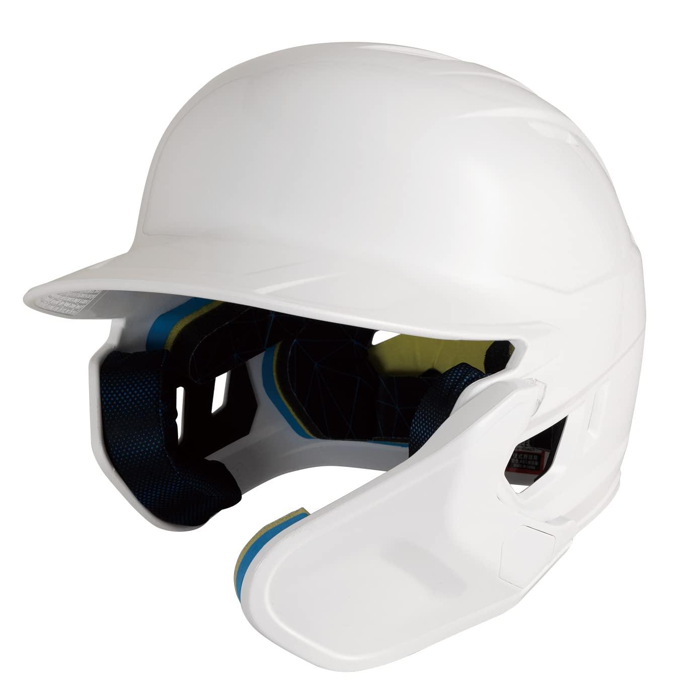 ローリングス(Rawlings) 野球 ヘルメット 硬式用 マッハ アジャスト顎ガード付き(艶あり) MA01S-JPNHB ホワイト サイズ フリー 左打者用