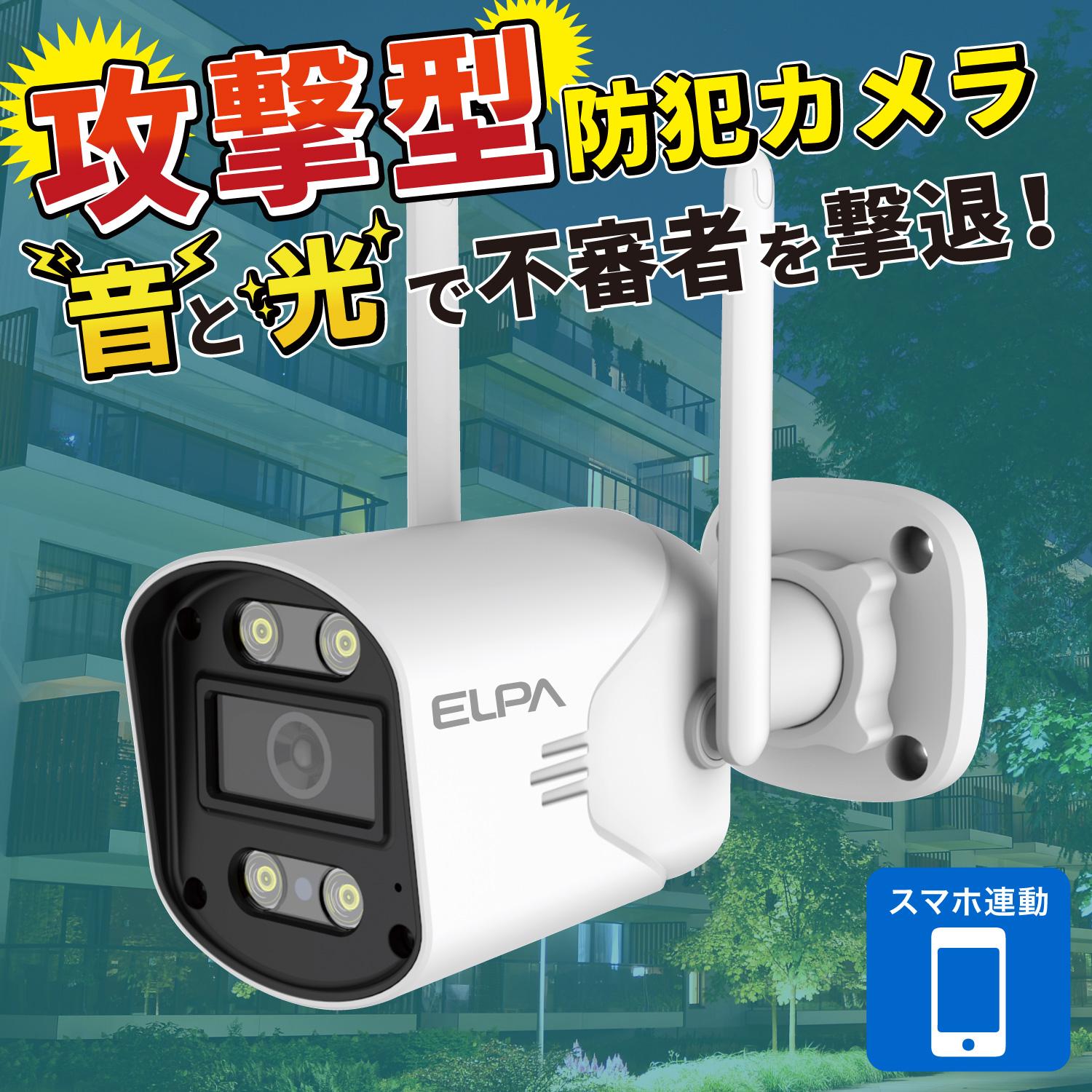 エルパ(ELPA) 防犯士が作ったスゴイ防犯写真機 室外用 バレット形写真機 ACワット数 TBC-SC300