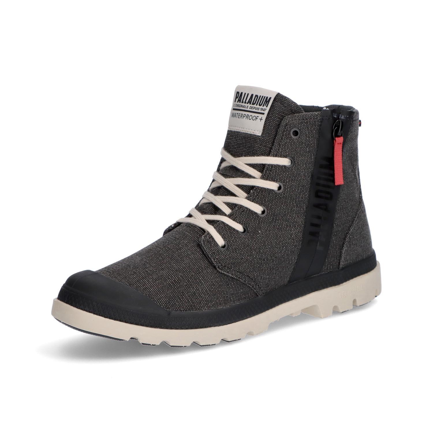 [パラディウム] 雨合羽スニーカー PAMPA HI SEEKER 2 LITE+ WP+ サイドジップ付 BLACK DENIM/WHITE(064) 23.5 糎 その他-靴