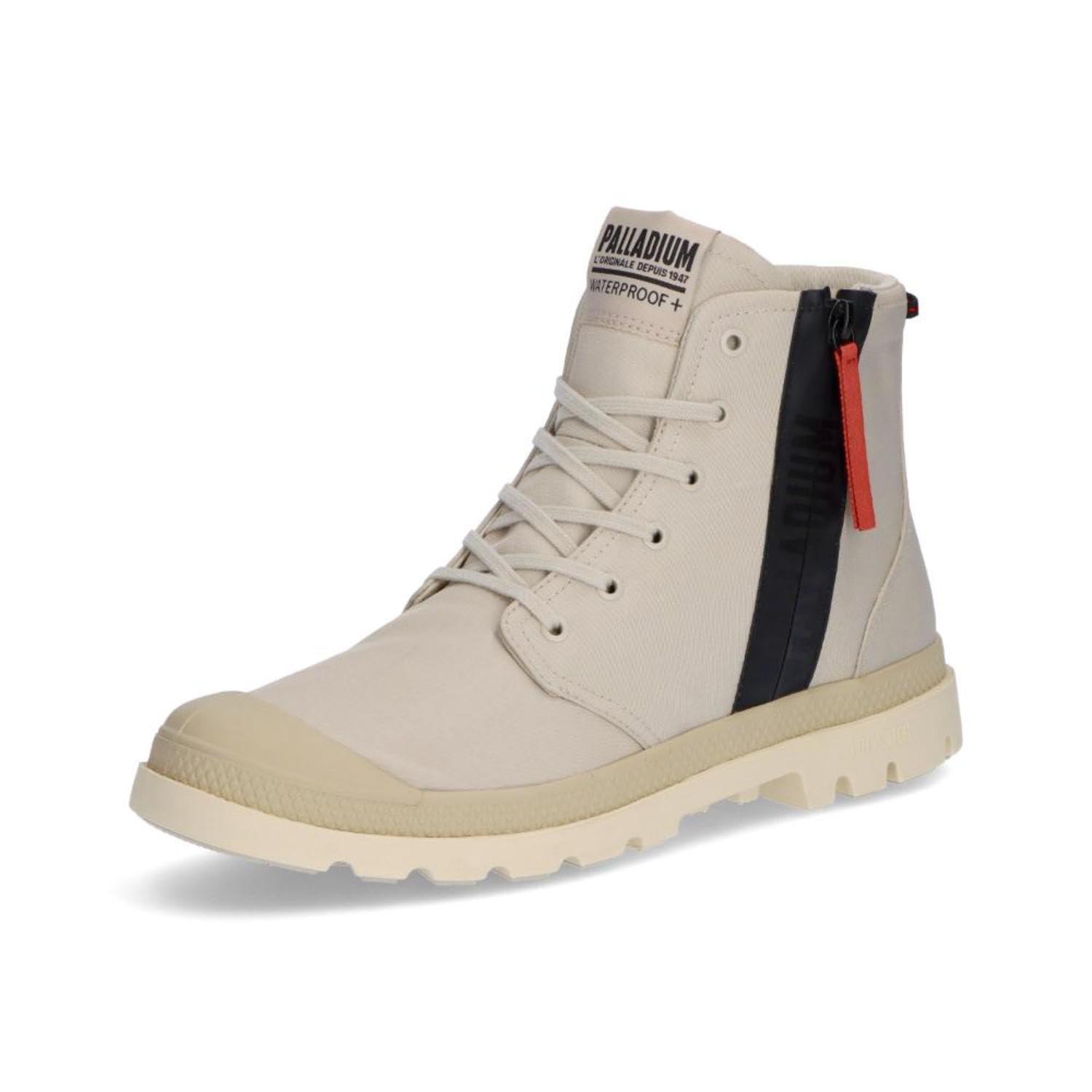 [パラディウム] 防水スニーカー PAMPA HI SEEKER 2 LITE+ WP+ サイドジップ付 NATURAL GREY(096) 23.5 cm