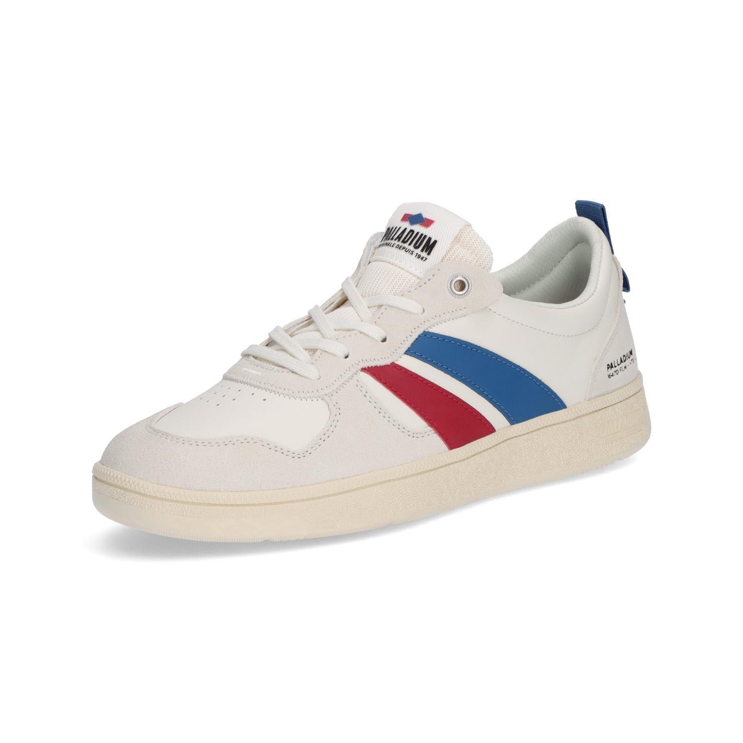 [パラディウム] ローカットスニーカー PALLACUP FLAME LTH WHITE/CHILI/BLUE(160) 23.5 糎