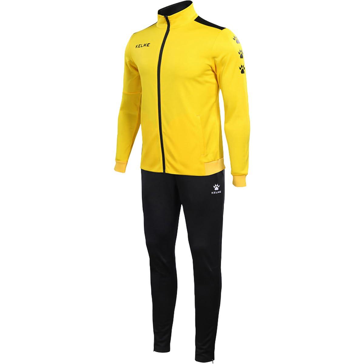 ケルメ(kelme) サッカー フットサル ウェア(メンズ・ユニ) トレーニングジャージスーツ イエロー×ブラック(712) Mサイズ 3771200