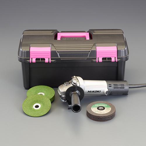 100mm/1100W電気ディスクグラインダーセット 268×56×60(H)mm|ポッチ