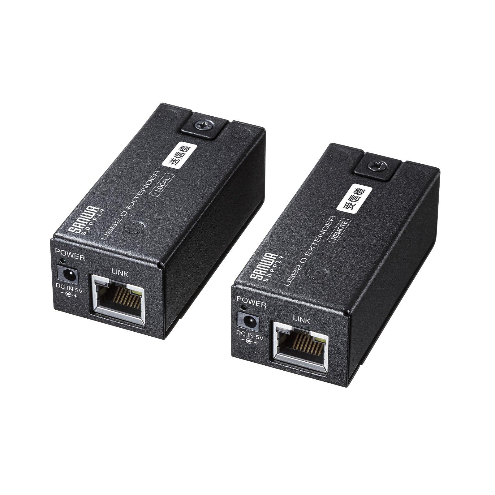 サンワサプライ USB2.0エクステンダー(150m取りひろげる、1界面) USB-EXSET5