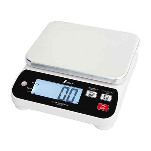 1000g(0.5g)雨合羽・防塵デジタルはかり  224×176粍