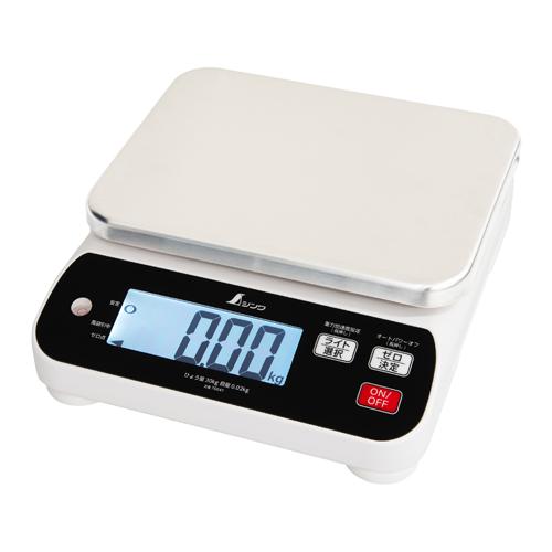 30.0kg(20g)雨合羽・防塵デジタルはかり  224×176粍
