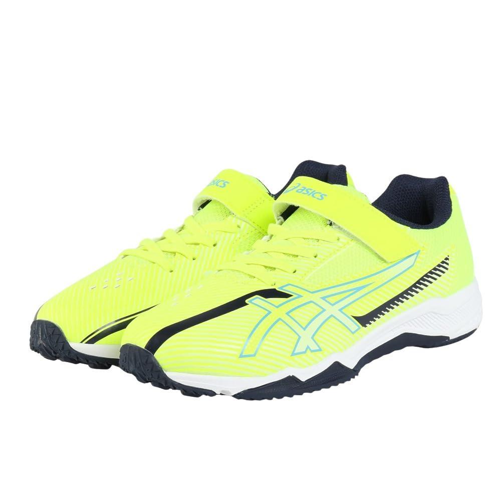 [レーザービーム] 運動靴 asics 1本ベルト SK-MG-B 25 キッズ 750(ネオンイエロー/ライトブルー) 23.5 cm 3E