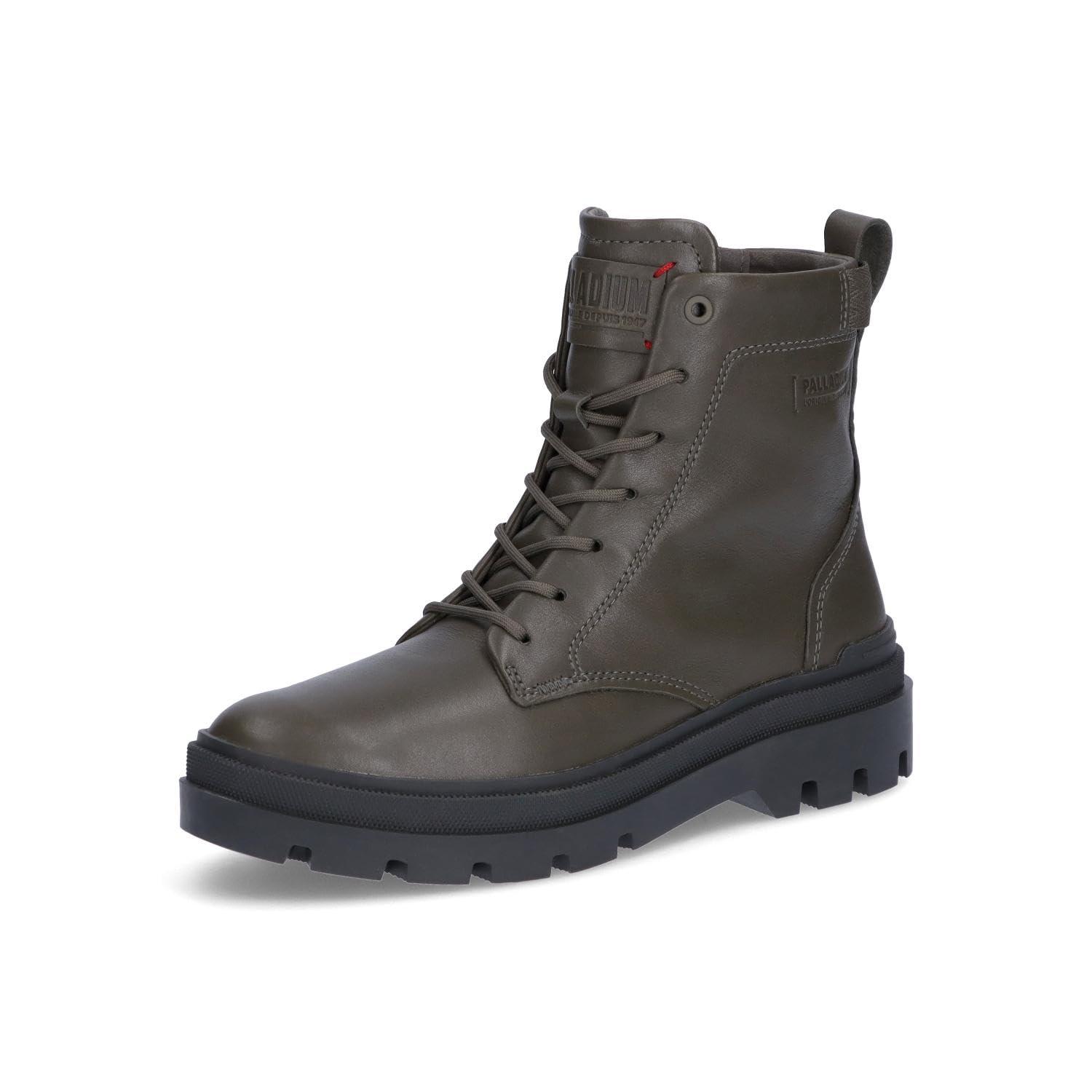 [パラディウム] ハイカットスニーカー PALLAGRADE OFFICER L レディース GRAY ROAD(201) 23.5 cm