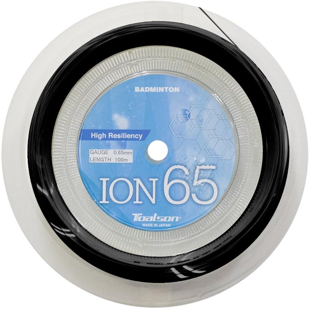 トアルソン TOALSON ガット バドミントン用 渦巻形 イオン 65 (ION 65) 8416514 黒いこと