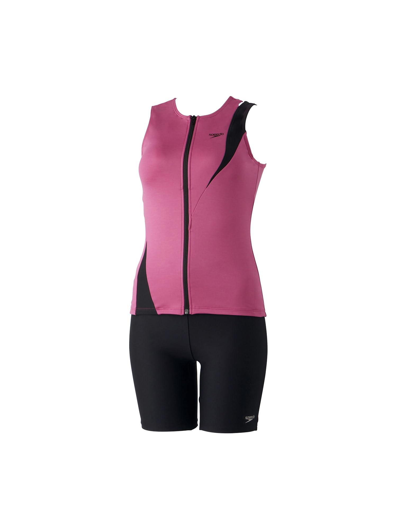 Speedo(素早さ) フィジカルフィットネス水泳着 Diagona Zip Pro Separates ディアゴナジッププロセパレーツ レディース SFW32410 ホットモーブ XO