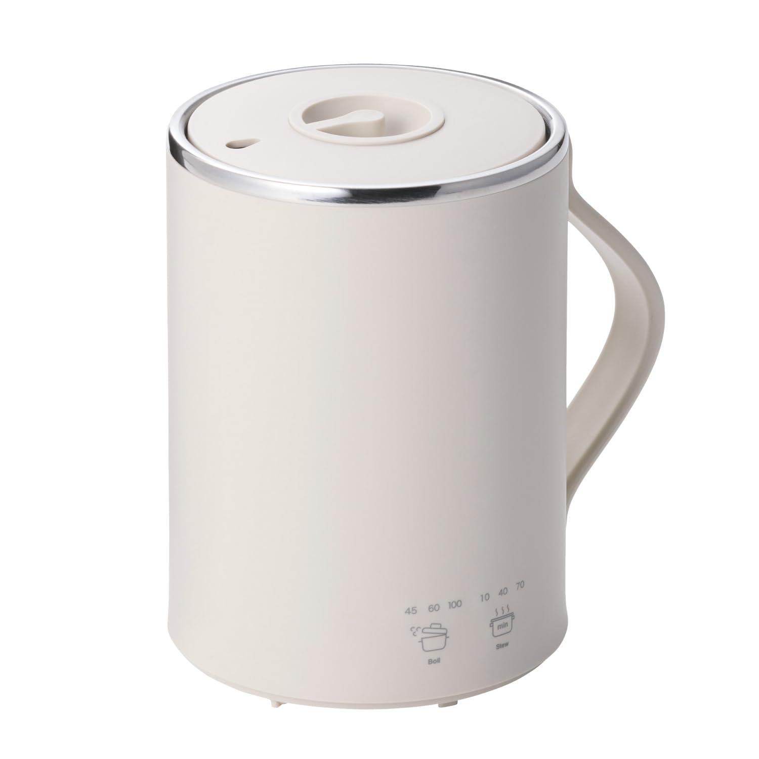 テスコム マグカップ型電気なべ 350mL Cook Mug クックマグ 【 湯沸かし 煮込み 温度調節 タイマー付き 保温 】 ケーブル長1.5m ベージュ TGM20A-C 5,557円