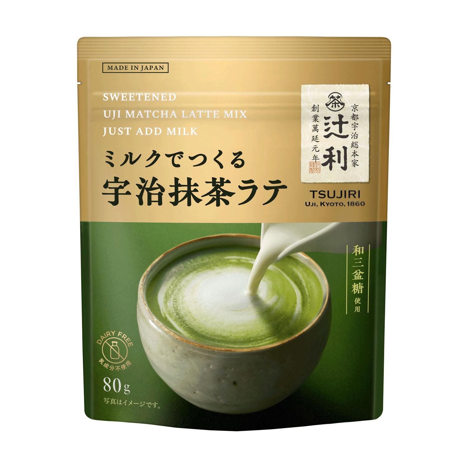 楽天市場】片岡 辻利ミルクで作る抹茶ラテ 80g X3袋 : みつばち1丁目