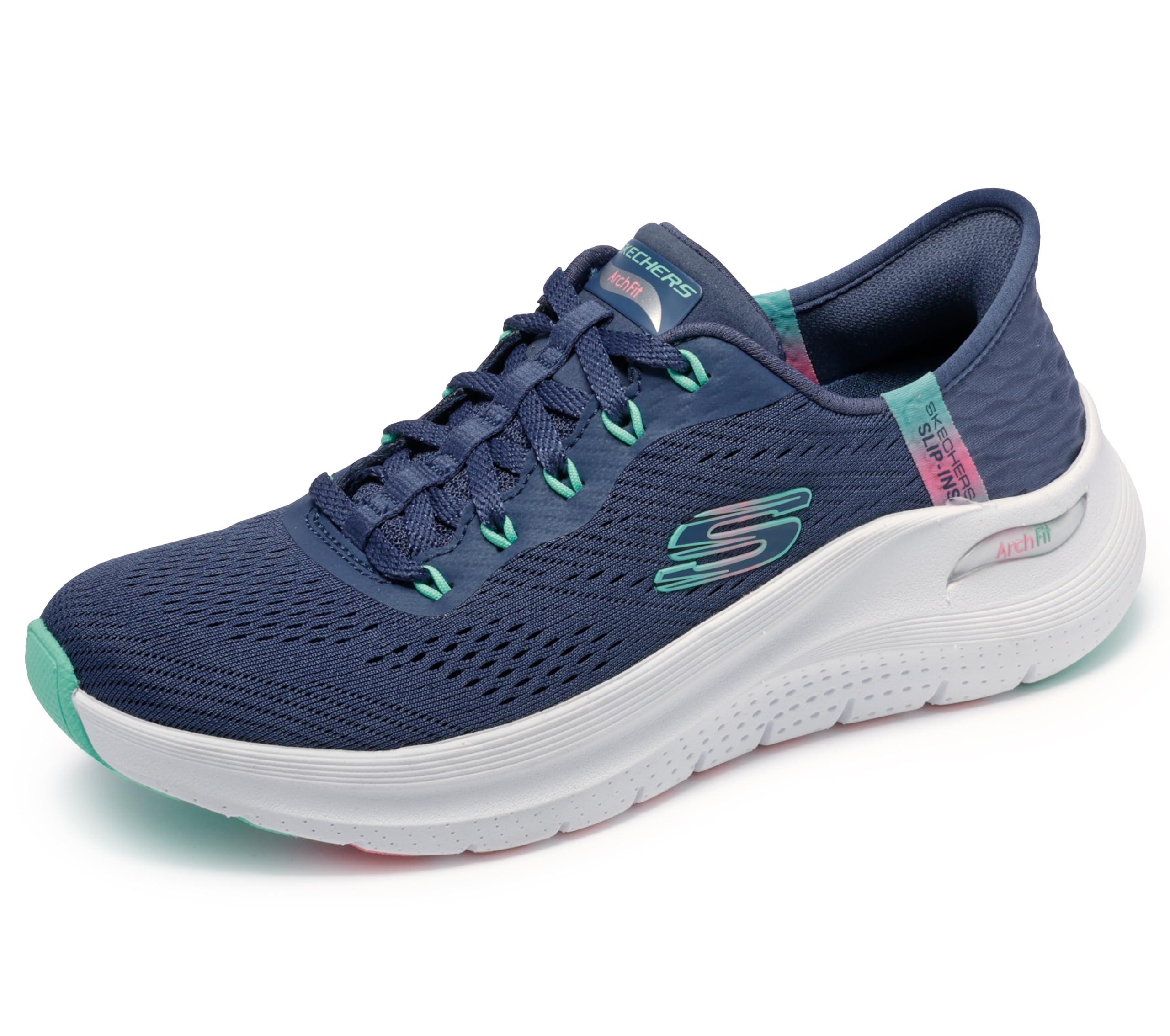 ARCH FIT 2.0ーEASY CHIC カラー:NVTQ(ネイビーターコイズ。) サイズ:24.5
