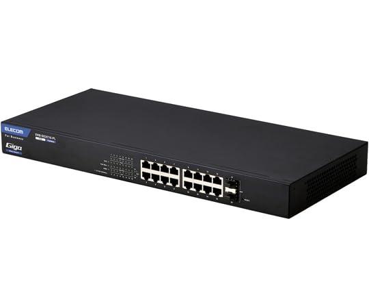 エレコム 度合い2 Giga相応う PoE Webかっこ良い取り替えっこ RJ-45×16界面 SFP×2界面 気違い受け答え EHB-SG2C16-PL 1台
