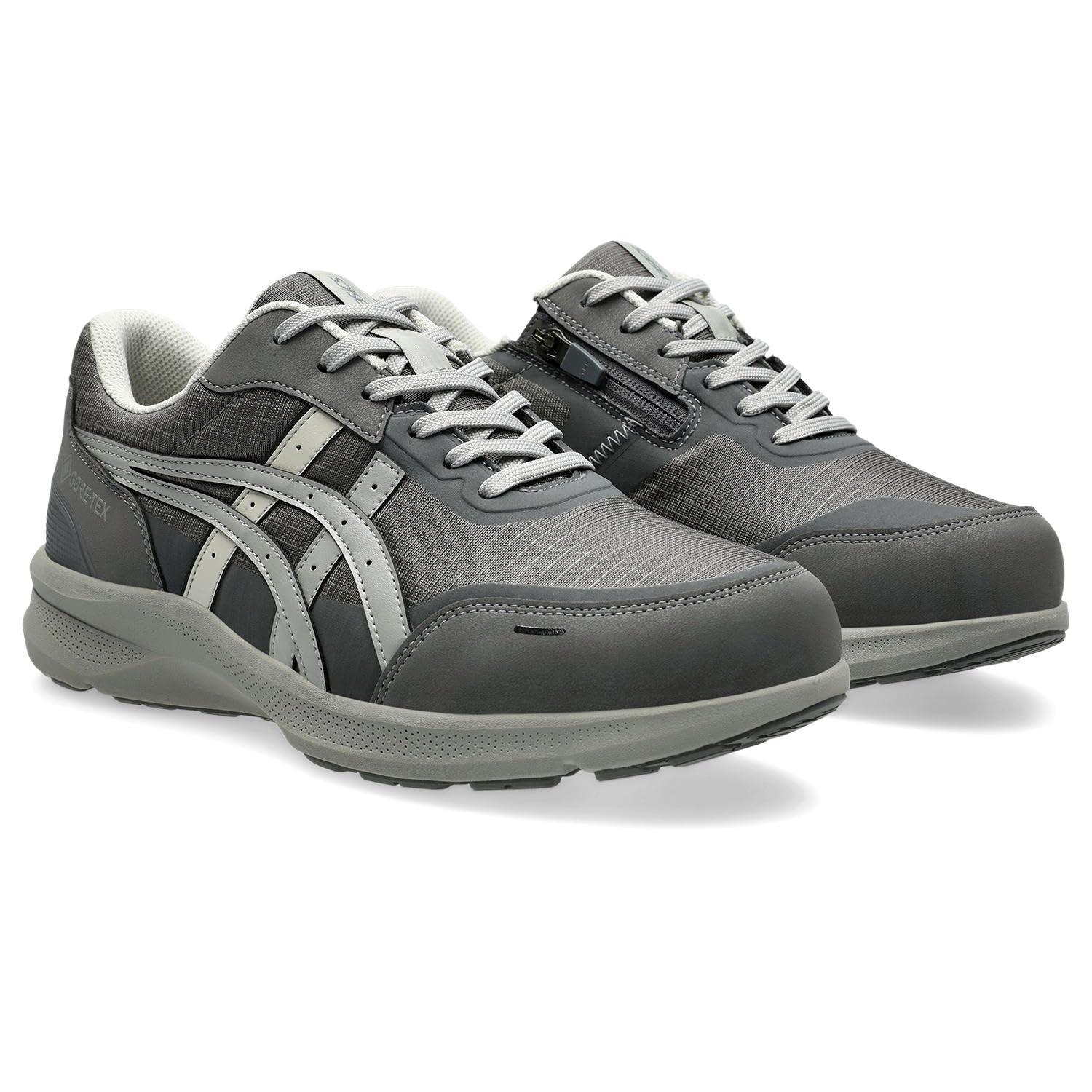 [ウェルネスウォーカー] ウォーキングシューズ アシックスウォーキング GORE-TEX 防水 ハダシウォーカー ファスナー付き メンズ グレー/ライトグレー020 27.5 cm