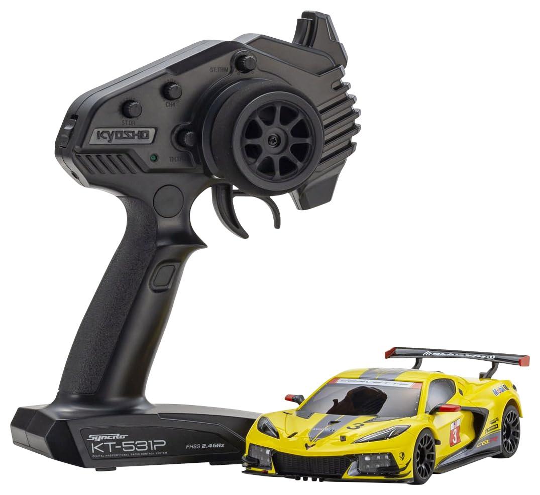 京商 (Kyosho)ミニッツRWD MR-04 レディセット シボレーコルベット C8.R イエロー 電動ラジオコントロール 32356Y