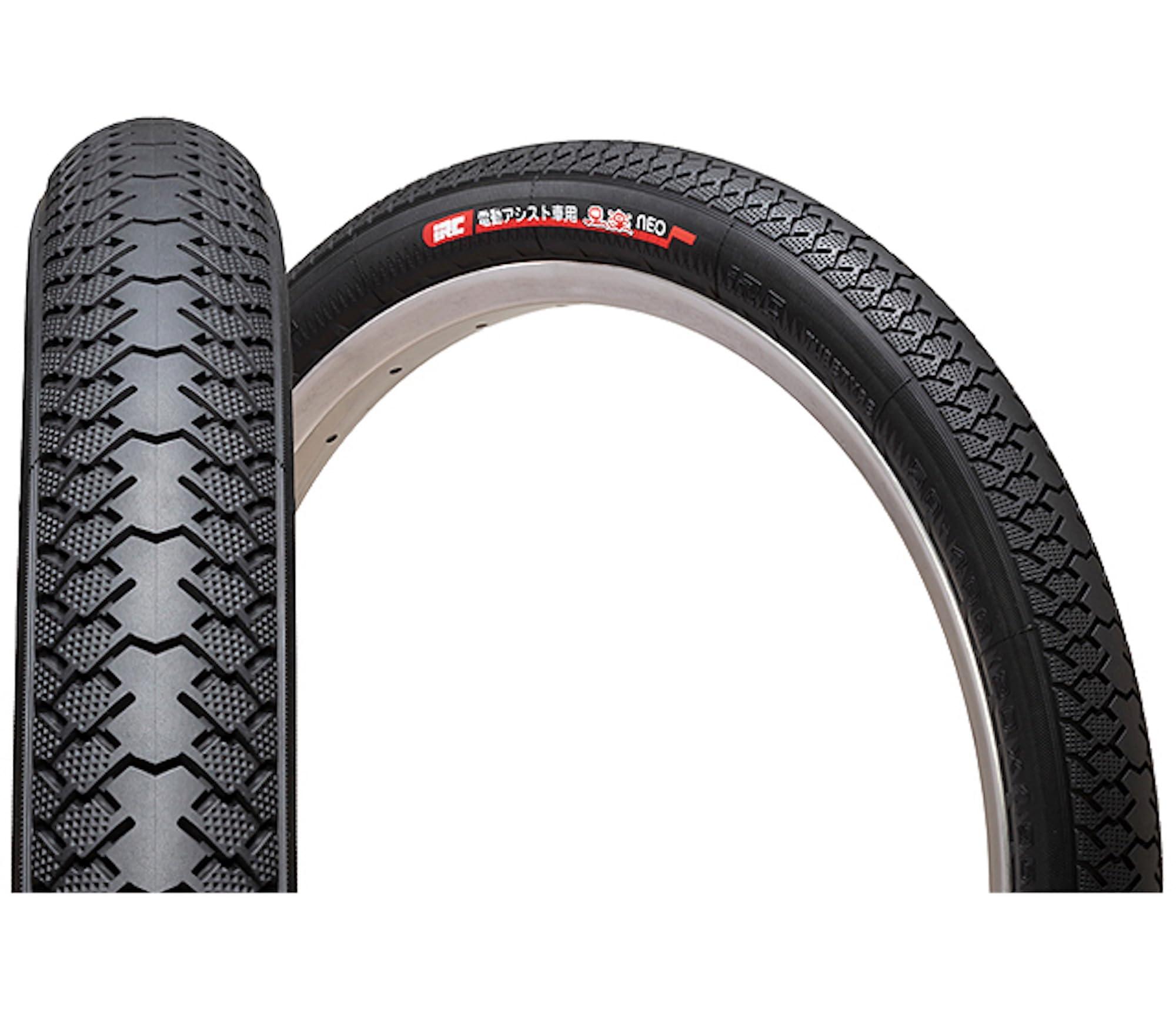 アイアールシータイヤ(IRC tire) 足楽NEO(電動アシスト自転車用) WO 26×1 3/8 ブラック(26×1 3/8) 90型 37-590 タイヤチューブセット(1本)