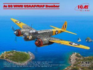 アイシーエム(ICM) 1/48 WW2 アメリカ/イギリス ユンカース Ju88 爆撃機 プラモデル 48227 (飛行機)