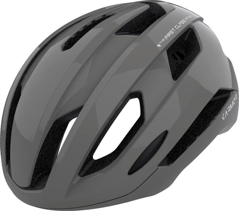 Karmor(カーマー)自転車,大人用ヘルメット SWALLO(スワロー) グレー S-M アジアンフィット・JCF(公財)日本自転車競技連盟 公認