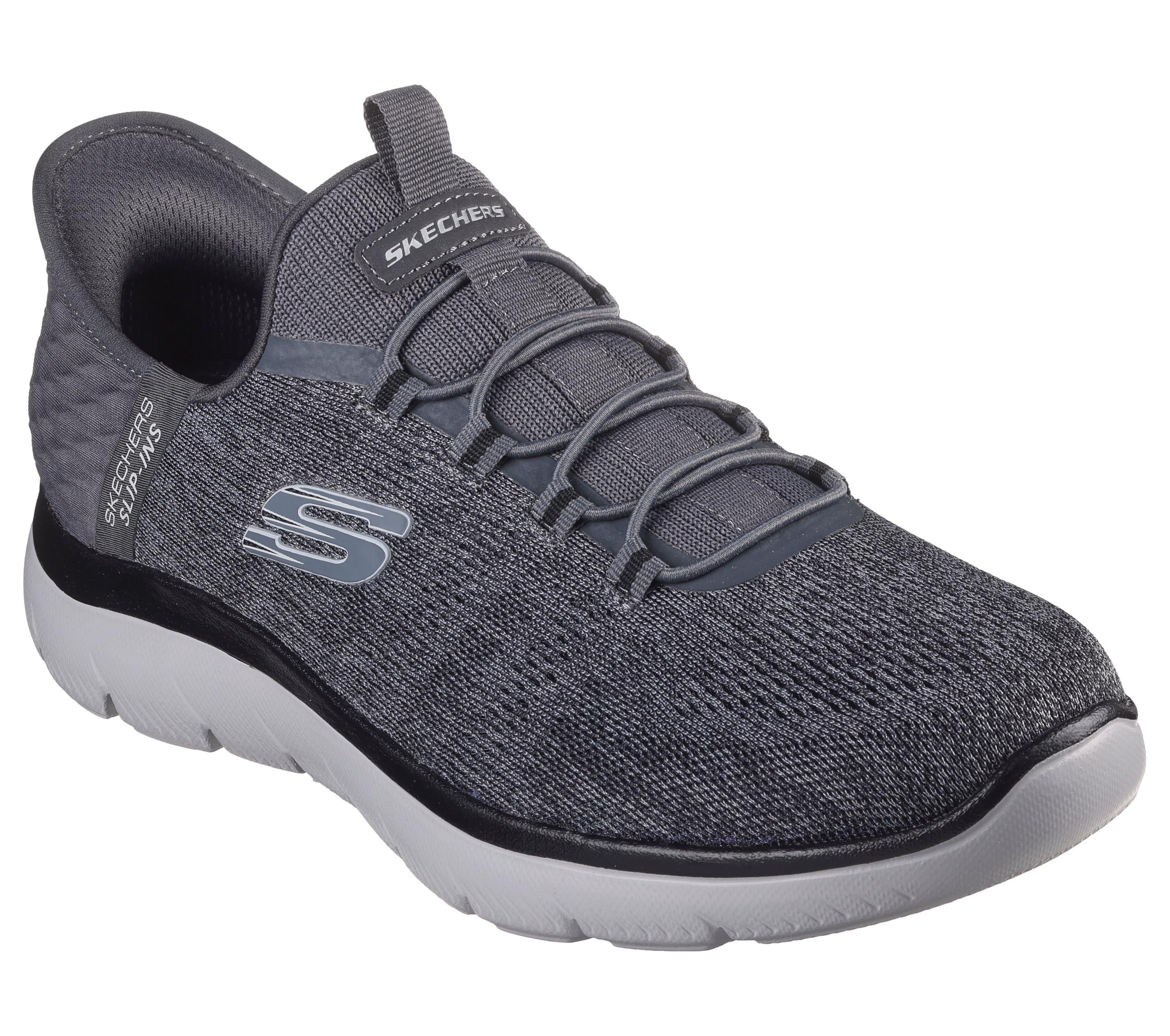 [SKECHERS] メンズ スニーカー スリップインズ サミッツ - 手懸かり 歩度 SUMMITS-KEY PACE_232469W暗灰色/黒いこと 25.5 メンズ靴-ウォーキングシューズ