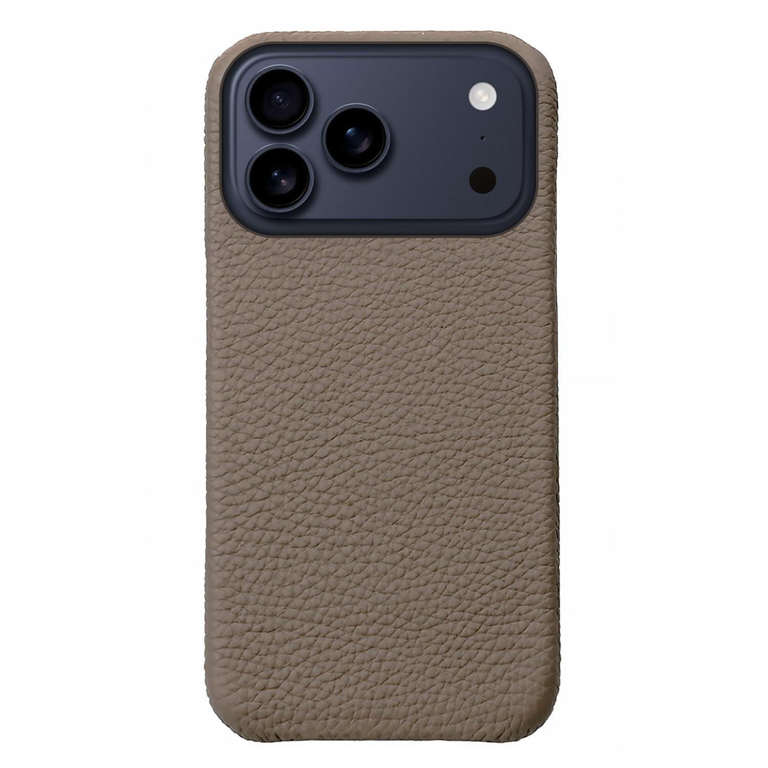 ABBI SIGNATURE iPhone 17 Pro Max 用 ケース 日本製 ドイツ本革 シュランケンカーフレザー [ MagSafe対応バックカバー 最高ランクアルペン牛革 高耐久 革職人ハンドメイド スリムデザイン ワイヤレス充電対応 ...
