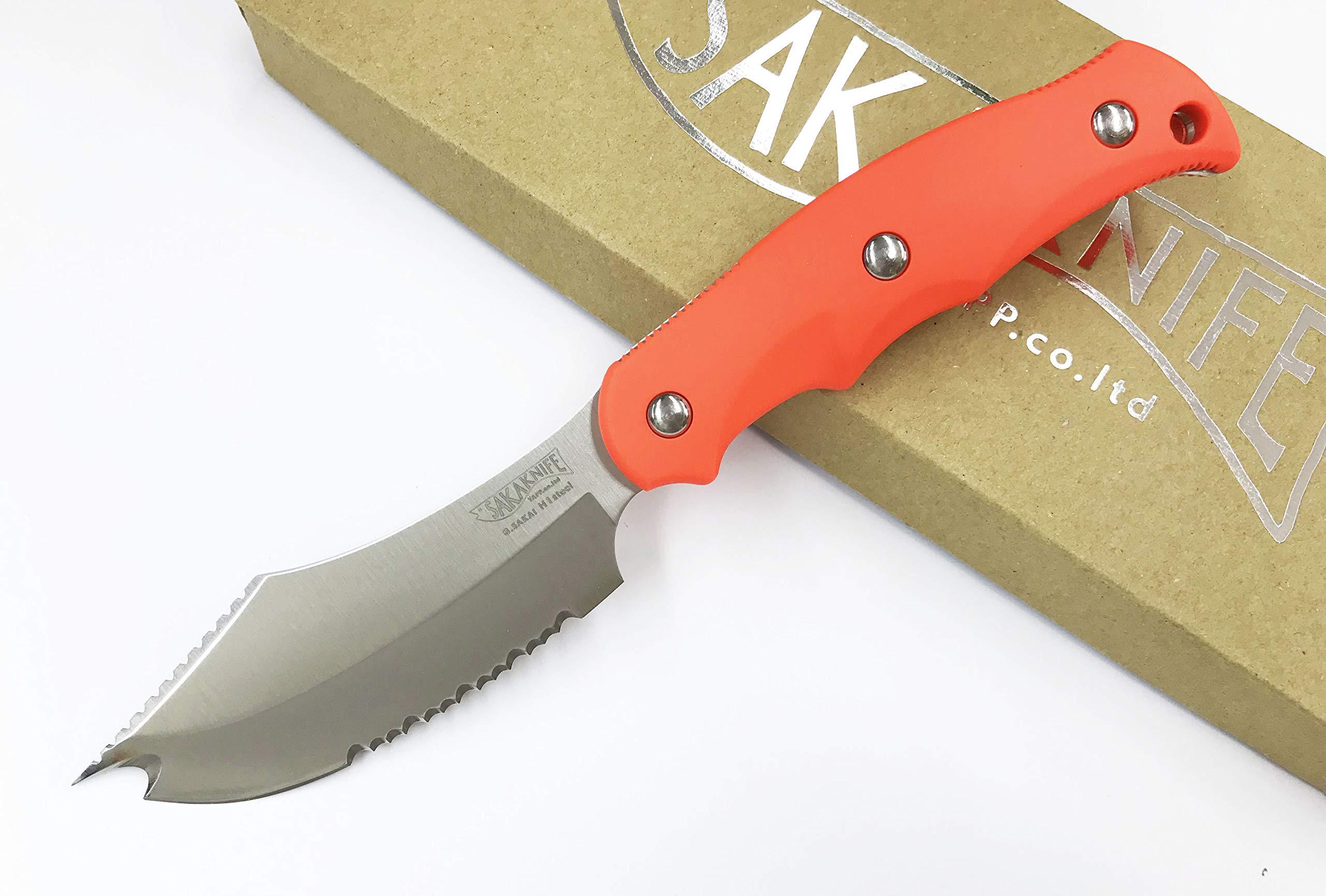 TAPP サカ九寸五分 SAKAKNIFE H-1鋼 誰でも飾り気の無いに魚をさばける巫女寄せのまかない方 オレンジ色 SAKAKNIFE-ORANGE