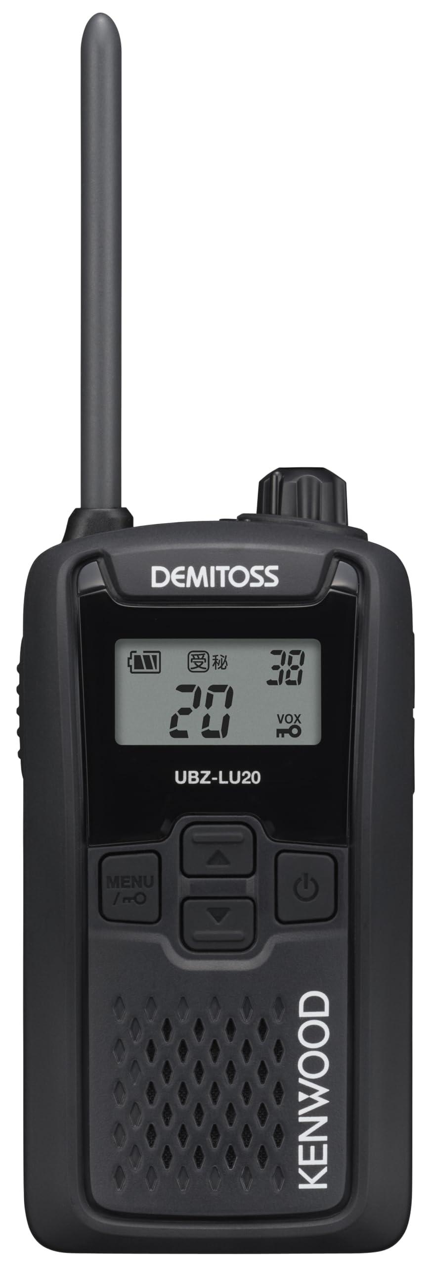 ケンウッド UBZ-LU20B 一種独特小ワット数トランシーバー DEMITOSS(デミトス) 黒いこと(UBZ-LS20Bあと取り機種)