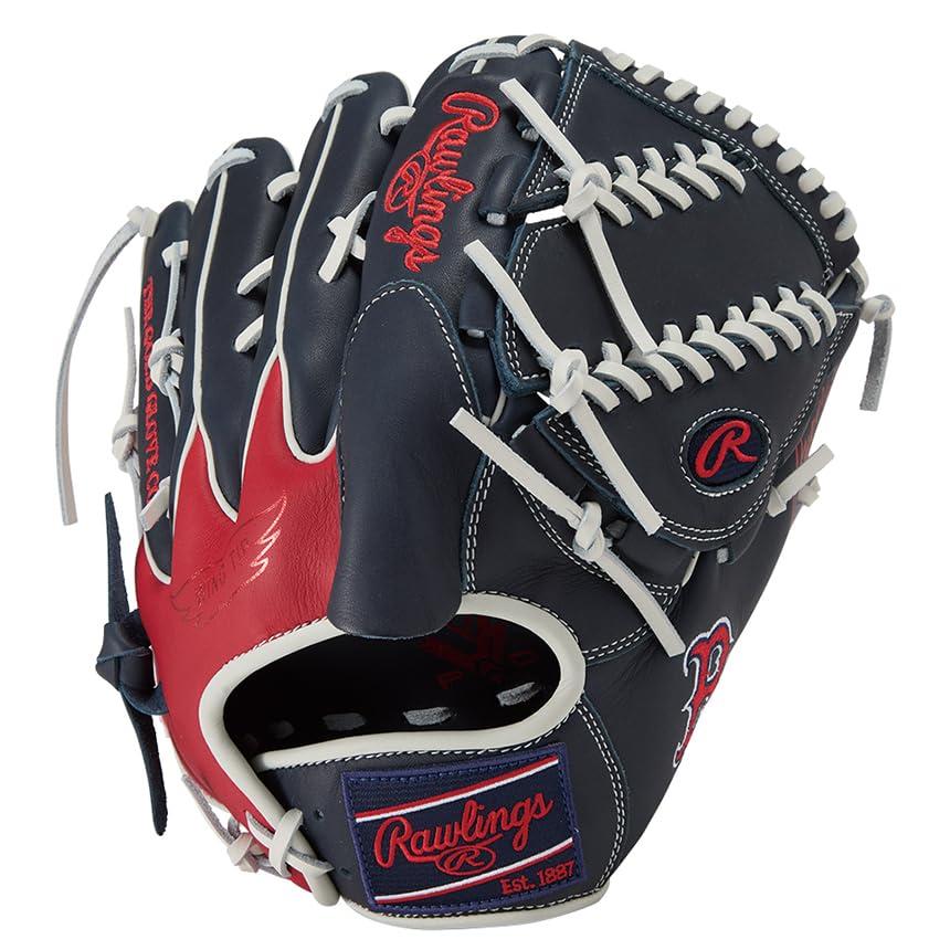 ローリングス(Rawlings) ベイスボール用 グローヴ 地球儀 軟式 HYPER TECH MLB TEAM GR5HTMA15W ピッチャー用 赤いこと靴下 11.75in ※右投げ用