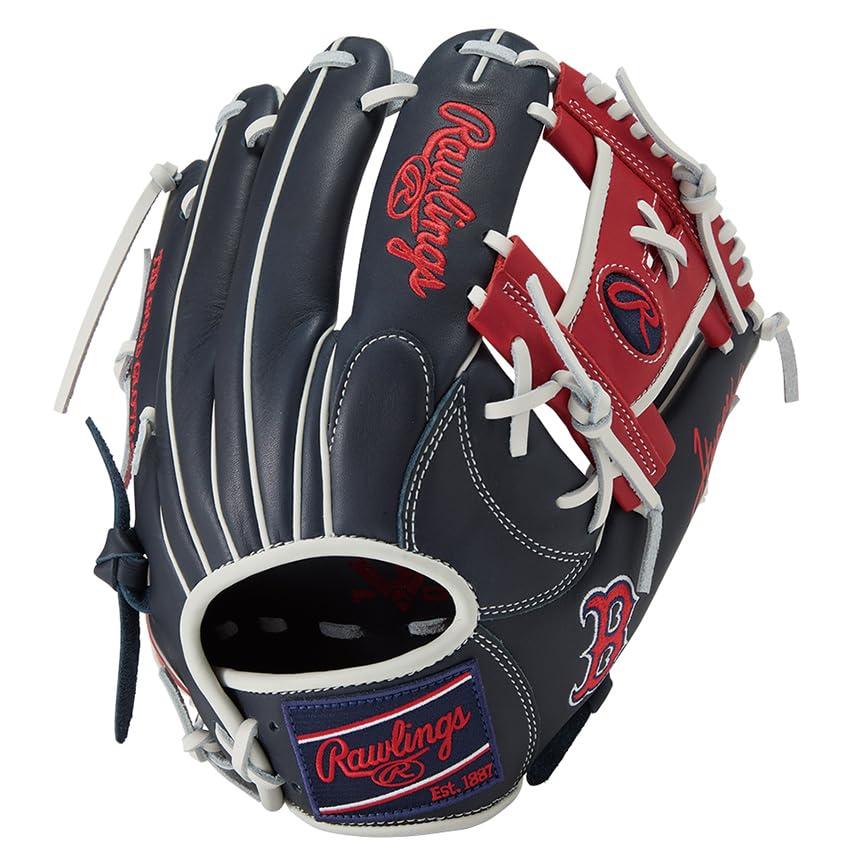 ローリングス(Rawlings) ベイスボール用 グローヴ 地球儀 軟式 HYPER TECH MLB TEAM GR5HTMN62 内野手手用 赤いこと靴下 11.25in ※右投げ用