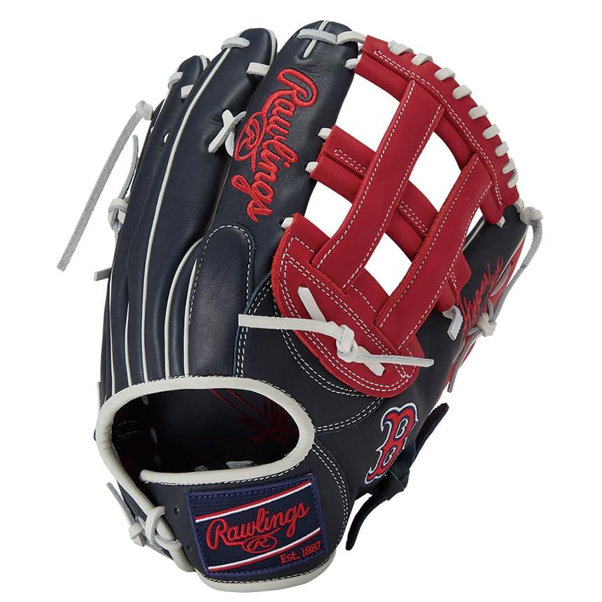 ローリングス(Rawlings) ベイスボール用 グローヴ 地球儀 軟式 HYPER TECH MLB TEAM GR5HTMY719 外野手手用 赤いこと靴下 12.75in ※右投げ用