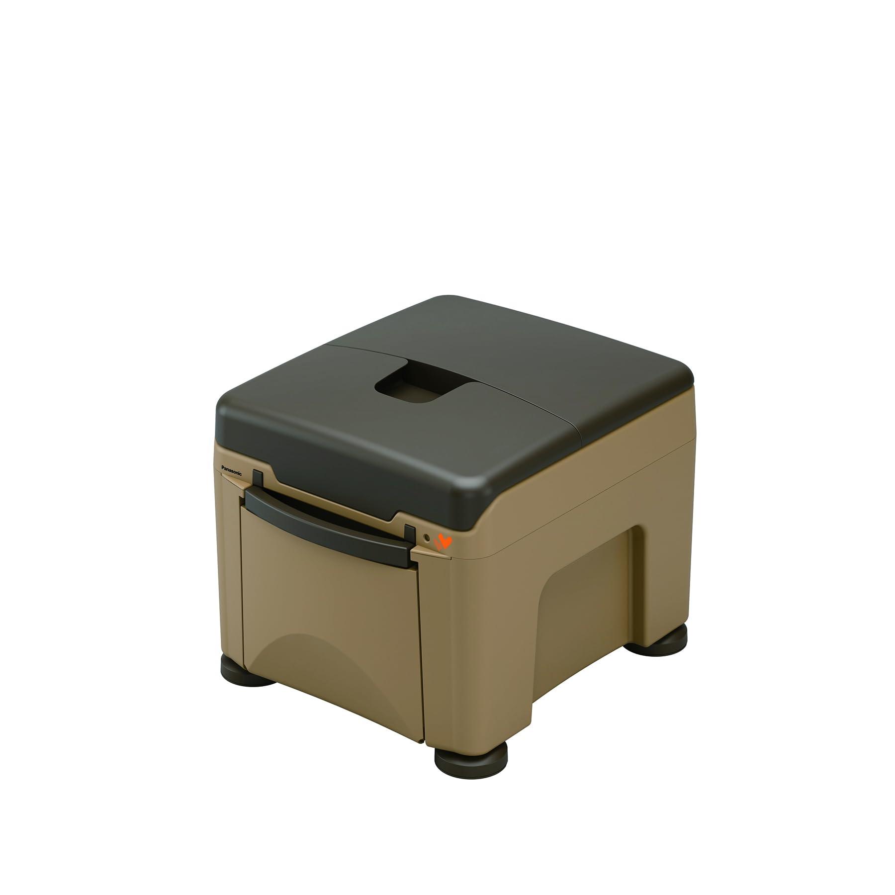 [ パナソニック] 携帯型幼児用便器 ラフィーネキューブ 井戸釣瓶印字機 赤銅色 あたたか便座 防災 介護 高さ合わせる可