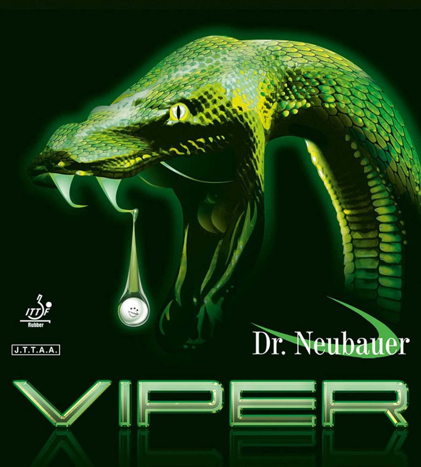 JUIC (ジュウイック) 卓球 粒高ラバー バイパー (VIPER) Dr.Neubauer (ドクトルノイバウアー) 横目 ブラック (BK) 厚さ1.0mm 1154